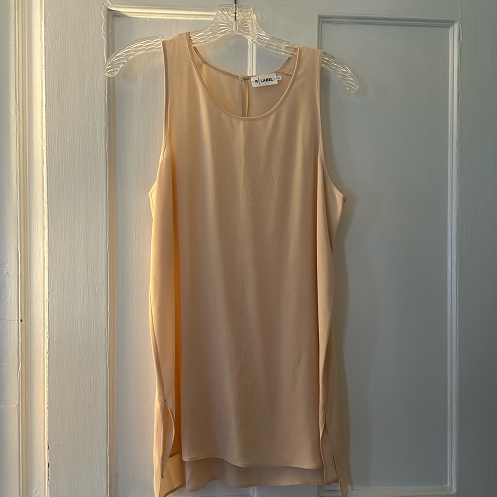 Blush silk tunic size medium